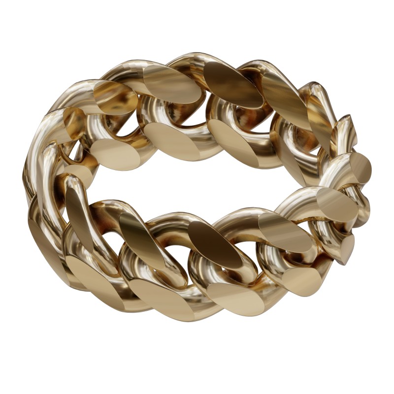 Cuban Link Ring Gold – fainz® Shop